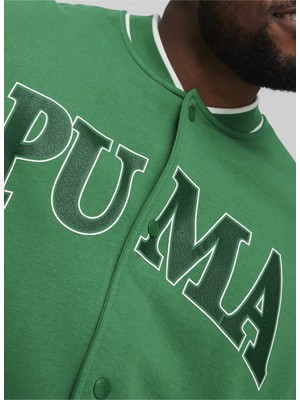 Puma 67897186 Puma Squad Track Jacket Yeşil Erkek Kapüşon Yaka Regular Fit Sweatshirt