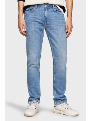 Tommy Hilfiger Streç Pamuklu Straight Fit Jeans Erkek Kot Pantolon MW0MW33944 1AA