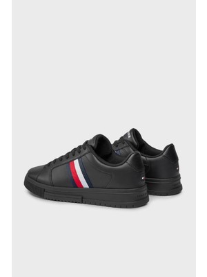 Tommy Hilfiger Deri Sneaker Ayakkabı Erkek Ayakkabı FM0FM04895 Bds