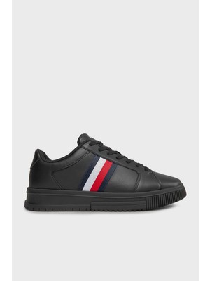 Tommy Hilfiger Deri Sneaker Ayakkabı Erkek Ayakkabı FM0FM04895 Bds