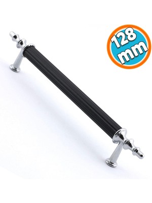 Nzb Mobilya Kulp Mutfak Dolabı Çekmece Dolap Kulpları Kapak Kulpu Kulbu Siyah 128 mm Metal