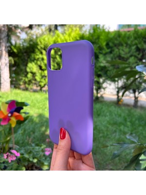 Bumudur Aksesuar iPhone 11 Mor Yumuşak Silikon Kılıf