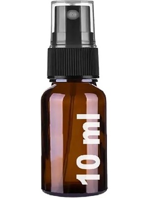 JUNİBELİW 5 Adet Çok Amaçlı Amber 10ML Sprey Fısfıs Parfüm Kolonya Dezenfektan Spreyi Cam Şişe 5X10ML