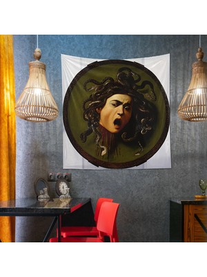 The Lucid Lab Medusa Tablosu Duvar Örtüsü - 135 cm x 135 cm