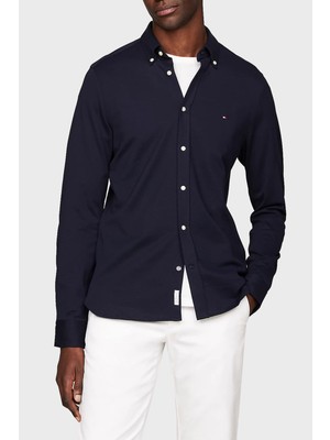 Tommy Hilfiger Organik Pamuklu Slim Fit Gömlek Erkek Gömlek MW0MW30675 Dw5