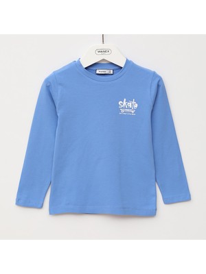 Wanex Erkek Çocuk Uzun Kol T-Shirt - 16817 - Mavi
