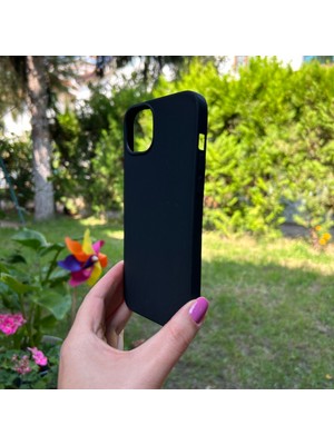 Bumudur Aksesuar Apple iPhone 14 Plus Siyah Yumuşak Silikon Kılıf