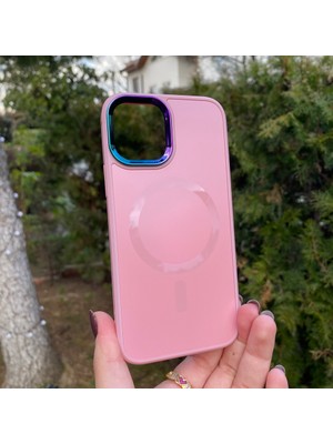 Bumudur Aksesuar Apple iPhone 12 /12 Pro Pembe Casematic Magsafe Kılıf