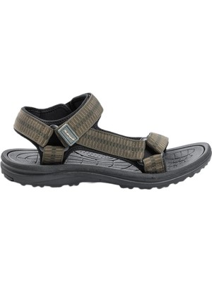 Jump Orthopedix Haki Renkli Outdoor Erkek Spor Sandalet 30343 Yıkanabilir Dokuma Malzeme ile Rahat