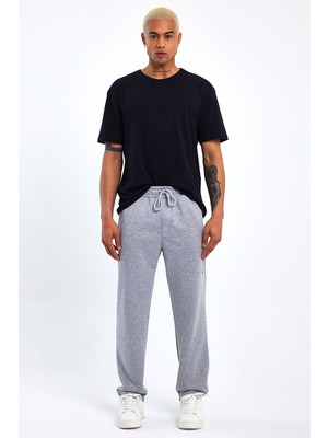 Superlife Erkek Regular/normal Kesim Lastik Belli  Brooklyn Şehir Baskılı Eşofman Altı 24EA205