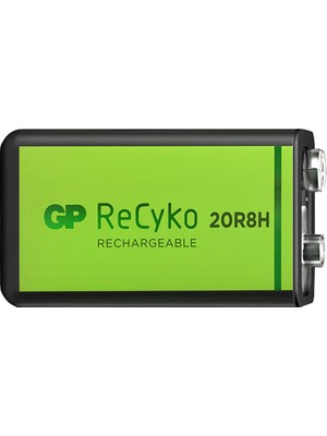 Kornea Store Gp Recyko 9 Volt 200 Mah Nı-Mh Şarjlı Pil GP20R8H-2E1-(GPRHV208R075) (K246)