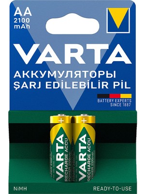 Kornea Store Varta Nı-Mh 1.2V 2100 Mah Hr6 Aa Şarjlı 2li Kalem Pil (K246)