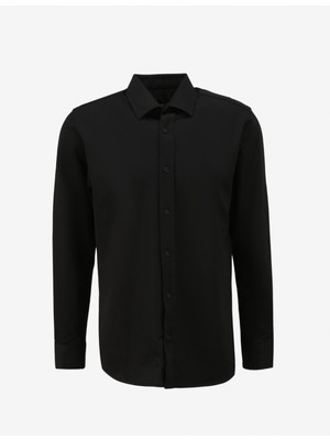 Lee Cooper Joles Erkek Uzun Kol Örme Gömlek Siyah