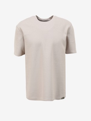 Wrangler Bisiklet Yaka T-shirt Beige