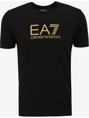 Ea7 Bisiklet Yaka Siyah Erkek T-Shirt 3DPT08PJM9Z