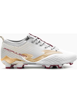 Joma Propulsıon Cup 2402 Blanco Oro Fırm Ground Erkek Beyaz Krampon (Çim Zemin) PCUS2402FG