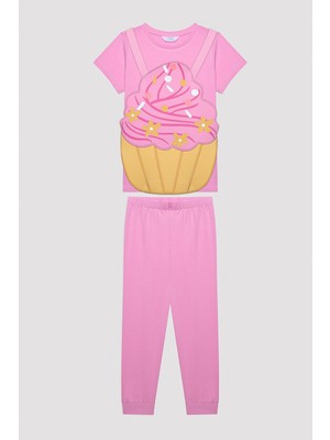 Penti Kız Çocuk Cupcake Çok Renkli  Pijama Seti