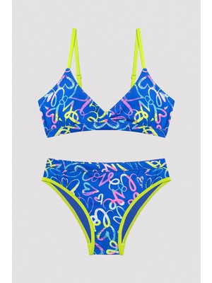 Penti Genç Kız Colorful Hearts Üçgen Bikini Takımı