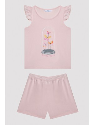 Penti Kız Çocuk Butterfly Çok Renkli 2li Pijama Takımı