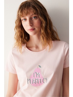 Penti Pearfect Şortlu Pembe Pijama Takımı