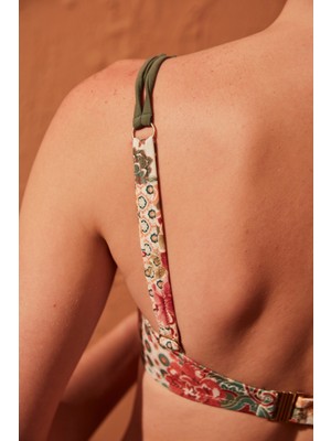 Penti Çok Renkli Paisley One Shoulder Bikini Üstü