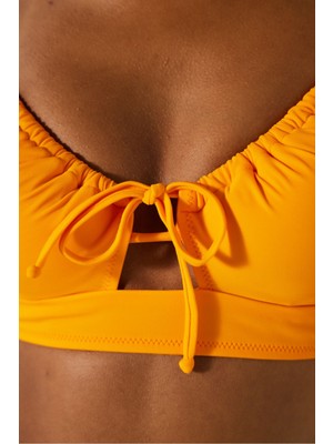 Penti Basic Front Opening Turuncu Bikini Üstü