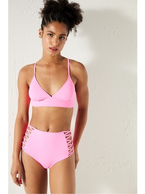 Penti Basic Bralet Neon Pembe Bikini Üstü