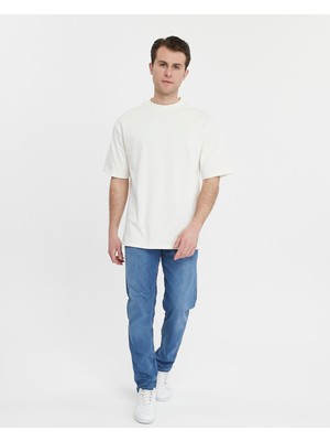 Yhg Tekstil Oversize Pamuk Trend Yaka T-Shirt Erkek