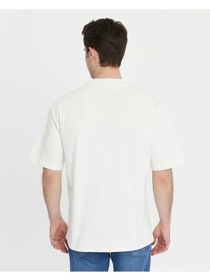 Yhg Tekstil Oversize Pamuk Trend Yaka T-Shirt Erkek