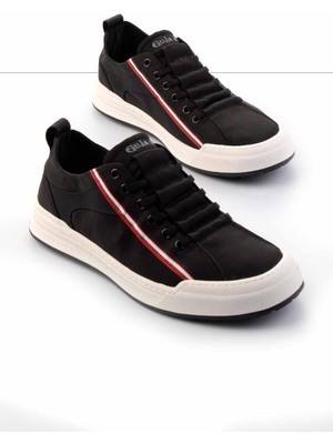 Bambi Siyah Triko   Erkek Sneaker E01185510782