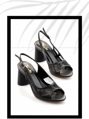 Bambi Siyah   Kadın Klasik Topuklu Ayakkabı K01188204009