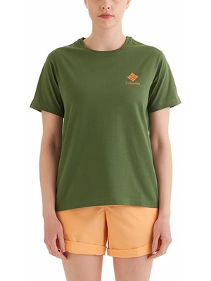 Columbia CSC Stacked Mini Gem Logo Kadın Kısa Kollu T-Shirt