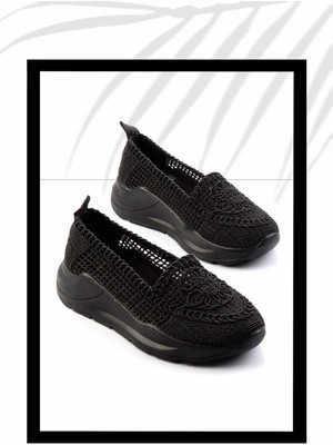 Bambi Siyah Örgü   Kadın Babet K01792116016