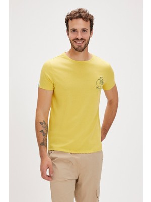 Bad Bear Re-Runway Sarı Baskılı Erkek Tişört