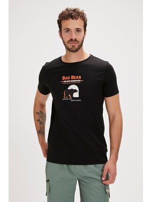 Bad Bear Derek Erkek Siyah T-Shirt 24.01.07.021-C01