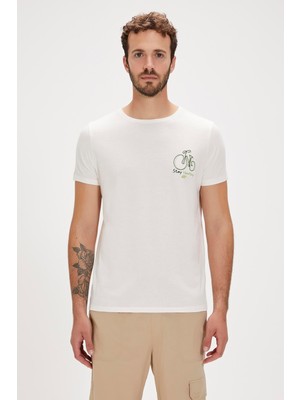 Bad Bear Re-Runway Beyaz Baskılı Erkek Tişört