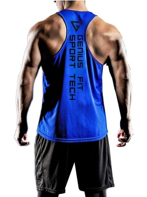 Genius Store Erkek Dry Fit Y-Back Gym Fitness Sporcu Atleti Genıus-Fıt