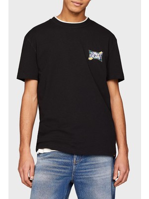 Tommy Jeans Organik Pamuklu Regular Erkek T Shirt Dm0Dm18562 Bds