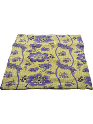 Hit Dükkan Dekoratif Çiçek Desenli (46CMX60CM) Fermuarlı Kırlent, Yastık Kılıfı NO36