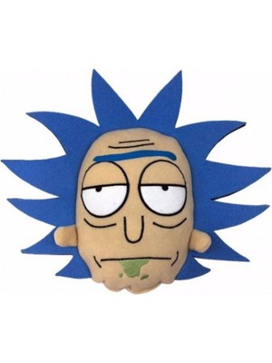 Dükkan Design Nakışlı Büyük Boy Rıck And Morty Şekilli Yastık Minder
