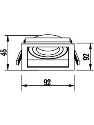 Jupiter JH839 B Hareketli Kare Spot