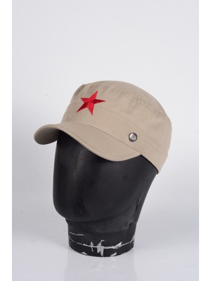 mercantoptan %100 Pamuk Kızıl Yıldızlı Che Guevara, Fidel Castro Şapkası