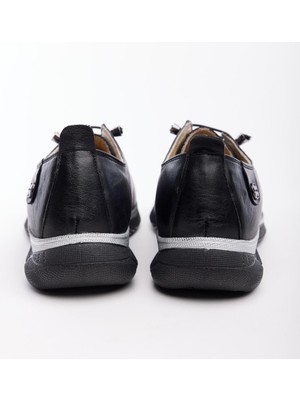 Derinet  Soft Deri Bağcıklı Kadın Sneaker