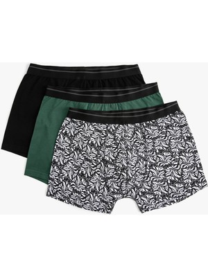 Koton 3'lü Boxer Seti Çiçekli Baskılı Çok Renkli