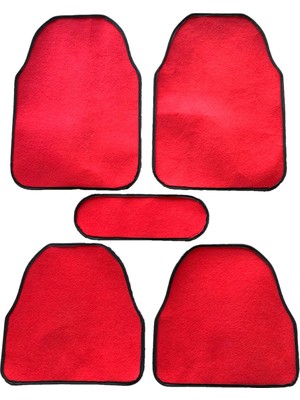 Universal Tofaş Logosuzuyumlu Kırmızı Renk Oto Halı Paspas