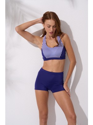 Pierre Cardin Şortlu Yüzücü Bikini Takımı Çapraz Askılı