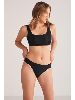 Kom Kelly Dokulu Büstiyer Kalın Askılı Balensiz Toparlayıcı Bikini Takımı