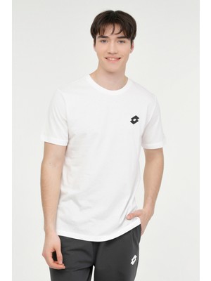 Lotto M-Bsc Sokrates T-Sh 4Fx Ekru Erkek Kısa Kol T-Shirt