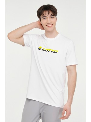 Lotto M-RIVAS T-SH  4FX Beyaz Erkek Kısa Kol T-Shirt