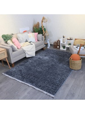 Alperenler Tekstil Şönil Kilim Saçaklı Kaymaz Dokuma Kilim Salon Halısı Mutfak Halısı Balkon Halısı Yolluk Iskandinav